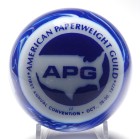 Rare American Paperweight Guild Convention Paperweight Made By Old South Jersey Art Glass (Oscar “Skip” Woods)