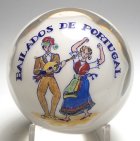 Unusual Paperweight from Portugal Featuring a Dancer & Musician (Bailados de Portugal)