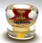 Chinese 1930 Double Marble Aquarium with Flower Paperweight