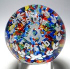 Vintage American "FROM A FRIEND" Frit Paperweight - Probably Made by Gentile Glass
