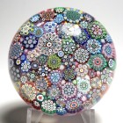 Spectacular Peter McDougall (PMcD) Magnum Closepack Millefiori Paperweight with Complex Canes