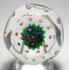 Peter Holmes Selkirk 1985 Limited Edition Floral Bouquet with Millefiori Garland Paperweight