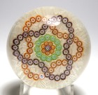 Baccarat 1987 Special Edition Double Trefoil Millefiori Paperweight