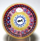 Baccarat 1974 Gridel Series Millefiori Pelican Limited Edition Paperweight