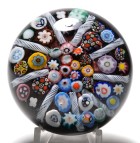 Early Ysart Brothers Paneled Millefiori Paperweight