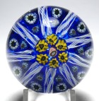 Small Colorful Strathearn Paneled Millefiori Paperweight