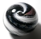 Unusual Swirl Paperweight - signed Ashby Galactic