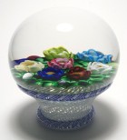 St. Louis 1994 "Eclosion" Floral Bouquet Piedouche Paperweight - Super Magnum Limited Edition with Box