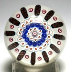 William Manson Phoenix Limited Edition FP9 Paneled Millefiori Paperweight