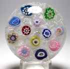 Early Perthshire 1970 PP11 Limited Edition Large Spaced Millefiori Paperweight
