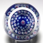 Vintage Pairpoint Faceted Concentric Millefiori Paperweight