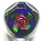 Large Pairpoint Faceted Red Rose Paperweight