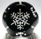 Caithness Period Whitefriars 1981 Faceted Snow Crystal Millefiori Limited Edition Paperweight