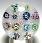 Perthshire 1979 PP11 Limited Edition Large Spaced Millefiori Paperweight with Picture Canes and Certificate