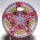 Large Perthshire PP30 Limited Edition Millefiori Paperweight with Star Pattern