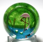 Perthshire Annual Collection 1982B Limited Edition Flamingo Paperweight with Certificate