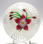 Perthshire Annual Collection 1984D Limited Edition Pink Floral Spray Paperweight