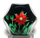 Magnum St. Louis 1970 Faceted Red Double Clematis Paperweight