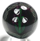 Selkirk 1982 Limited Edition Snow Drops with Latticino Twists Garland Paperweight