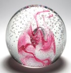 Caithness 1987 Colin Terris Pink Champagne Paperweight