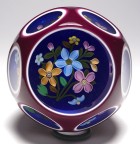 Perthshire Annual Collection 1999G Limited Edition Bouquet Double Overlay Pedestal Paperweight with Certificate