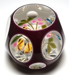 Perthshire Magnum 1995F Annual Collection Butterfly Bouquet Double Overlay Limited Edition Paperweight with Box and Certificate