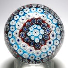 Magnum Murano Six Row Concentric Millefiori Paperweight - Possibly made by Fratelli Toso