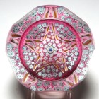 Caithness Period Whitefriars 1983 Faceted Millefiori Star Paperweight - Smithsonian Limited Edition