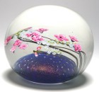 Eric Brakken Magnum (Glasshouse Art Glass) Pink Blossom Paperweight